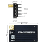 RushFPV 3.3ghz occhiali Vrx Kit modulo 3.3g Vrx lungo raggio Racer multirotore accessori in plastica compatibile Mavic
